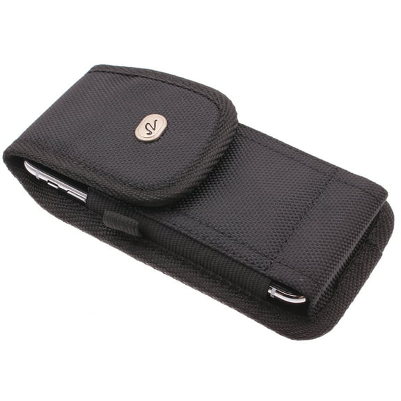 Case Belt Clip Rugged for Google Pixel 9a - Holster Canvas Cover Pouch Carry Protective Black for Pixel 9a