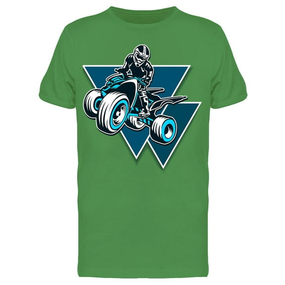 Quad Bike And Triangles Tee Men's -Image by Shutterstock