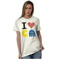 thumbnail image 4 of Pixelized Retro Game I Heart PACMAN Men's Graphic T Shirt Tees Brisco Brands 2X, 4 of 6