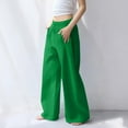 thumbnail image 5 of Posijego Sweatpants for Women Solid Color Lounge Pants Drawstring Elastic Waist Wide Leg Sweat Pants with Pockets, 5 of 10