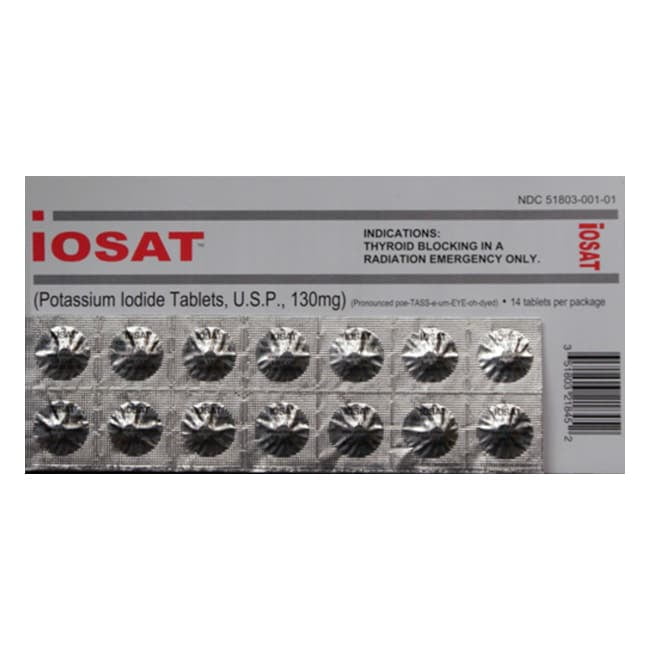 Potassium Iodide (IOSAT) (10 Units Included)