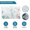 thumbnail image 6 of Coastal Turtle Placemats Set of 6, Teal Green Ocean Coral Starfish Jellyfish Placemats for Dining Table, Place Mats for Kitchen Tabletop, Waterproof Wipeable Dining Table Mats Set, 6 of 9