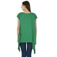 thumbnail image 4 of Summer Women Boho Top Short Sleeve Solid Casual Tunic Beach Sundress, 4 of 4