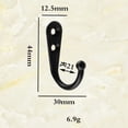 thumbnail image 2 of 10pcs Hooks Wall Hanger Stainless Alloy Coat Racks Hook Bathroom Accessories Kitchen Accessories Coat Shelves Clothes Rack, 2 of 11