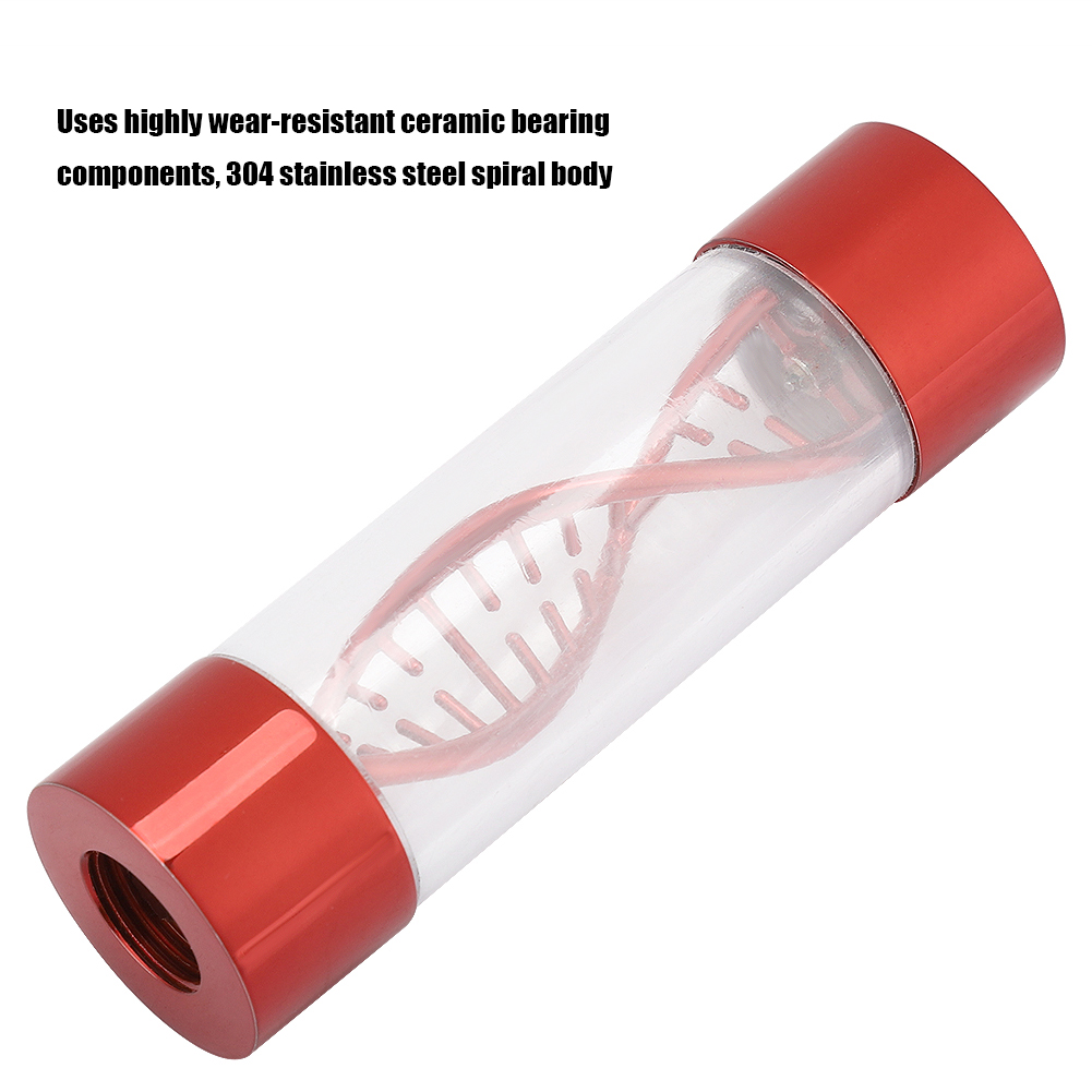 Fugacal Brass Water Flow Meter, WaterCooling Flow Meter, Desktop For