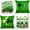 Green, variant on St. Patrick''s Day Throw Pillow Covers 20 x 20 Inch Set of 4, Lucky Shamrock Truck Spring Farmhouse Holiday Green Cushion Case for Home Sofa Couch Decoration TH171-20