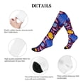 thumbnail image 5 of Lsque Cute Flat Hand Drawn Fishes Pattern Sport Compression Socks for Men & Women 15-20 mmHg Knee High Nurse Pregnant Running Medical and Travel Athletic, 5 of 6