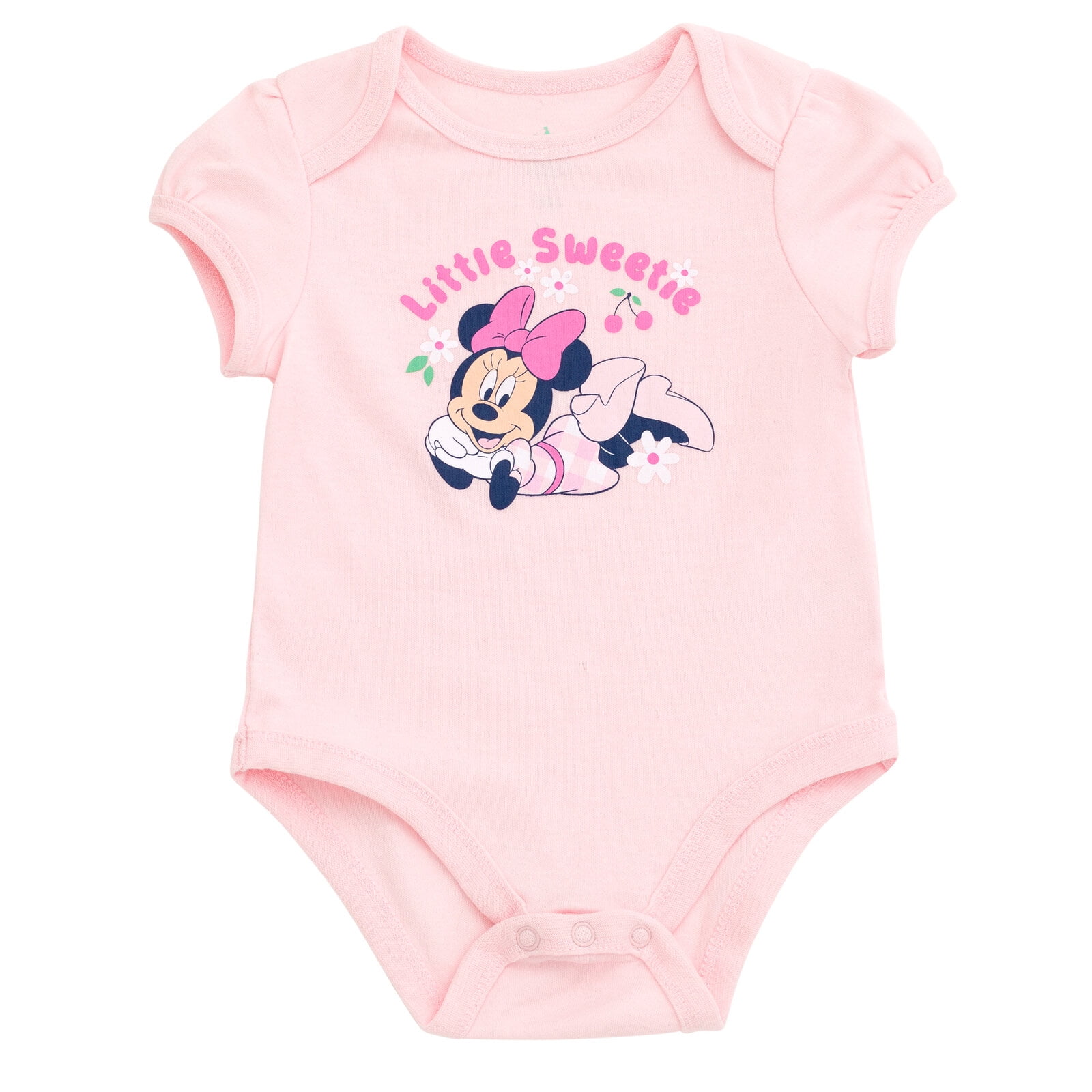Disney Minnie Mouse Bodysuit, Skirt and Headband 3 Piece Outfit Set Gingham Newborn to Infant