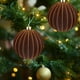thumbnail image 5 of Bolas de Navidad Adornos Colgantes 2pcs 15cm Flocking Decoración de Árbol Navideño, Bolas de Adornación para Árbol de Navidad, Adornos Colgantes de Pecho para Exterior Interior, Navidad, 5 of 6