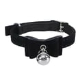 thumbnail image 1 of Methold Collar de campana de hilo para mascotas, reemplazo de Color sólido, desmontable, portátil, para interiores y exteriores, decorativo, para Suministros para perros Negro Methold PT004678-03, 1 of 6