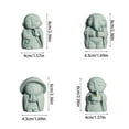 thumbnail image 3 of LAIQIEN Jizo Monk Statue Figurine Hideouts FishTank Decorations for Aquariums, 3 of 7
