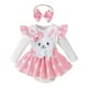 thumbnail image 5 of Disfraz de conejo para niños con pajarita, vestido elegante, decoración creativa, disfraz de de Pascua para bailar, regalo de fiesta temática 3M a 6M Yinane Vestido de conejo para niñas, 5 of 6