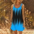 thumbnail image 2 of gakvbuo Summer Beach Cover Up Dresses For Women Casual Crew Neck T Shirt Dress Sleeveless Sundress Tank Mini Dress, 2 of 6