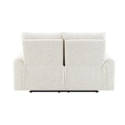 ACME Lalisa Power Motion Loveseat w/USB Port in Cream Chenille