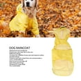 thumbnail image 2 of <p>Dog Hooded Raincoat, Durable Polyester Easy To Put On And Take Off Dog Rain Jacket Reflective  For Hiking For Outdoor</p>, 2 of 7