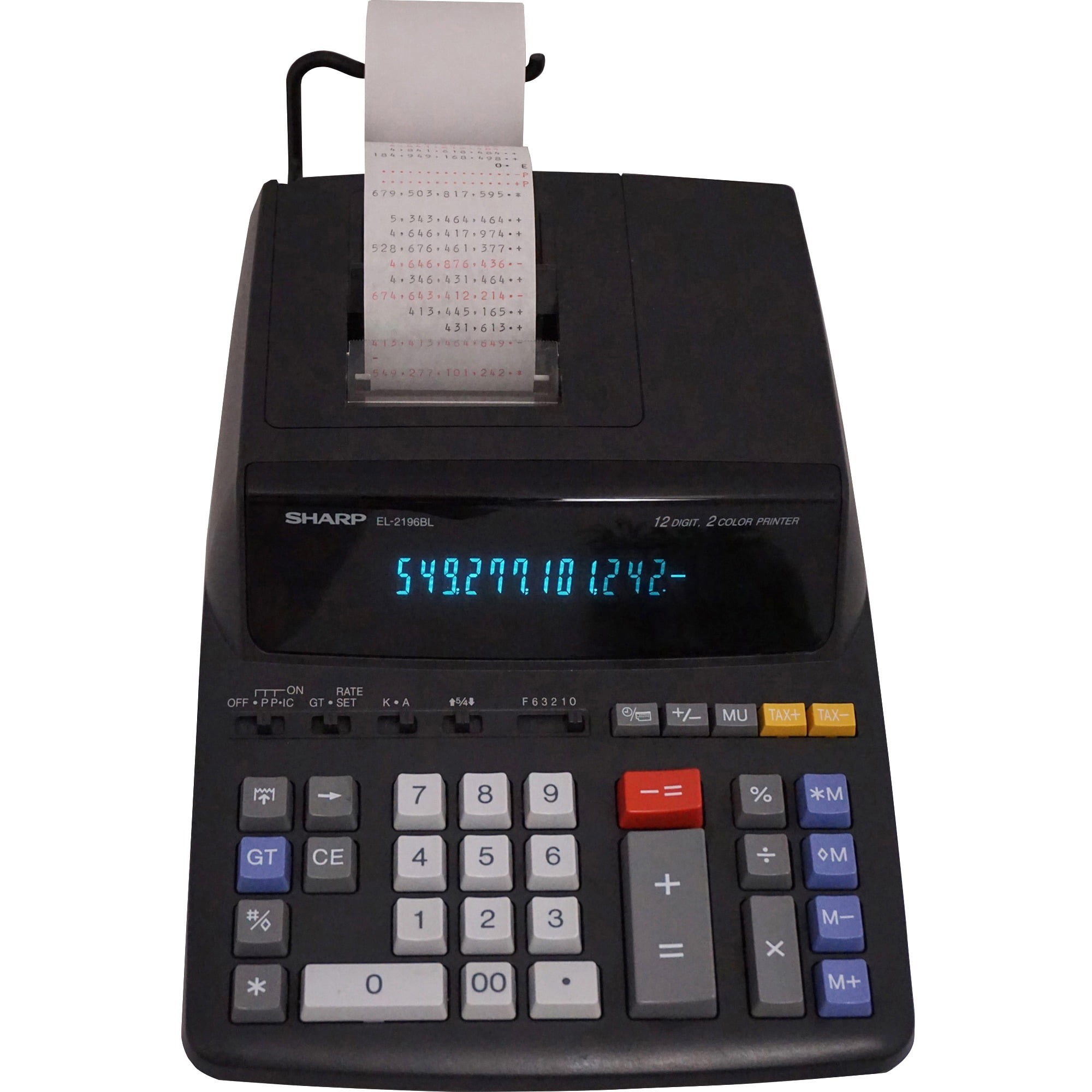 Print digits 0. Printing calculator 355dp. Truly 2 Color Printing calculator.