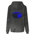 thumbnail image 6 of Women Plus Size Hoodies Loose Tie-Dye Printing Hooded V-neck Pocket Long Sleeve Sweatshir, 6 of 7