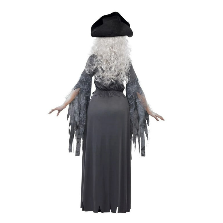 Ghost Ship Princess Costume Adult Grey Black Dress Hat Ghost Ship Princess Costume Adult Grey Black Dress Hat