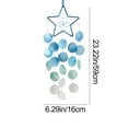 thumbnail image 2 of Hanging Wind Chimes for Outside Decoration,Balcony Garden Decor of Star Shaped Capiz Shell Wind Chime,Coastal Style Decor for Indoor/Outdoors,Great Gift for Women, 2 of 9