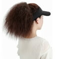 thumbnail image 2 of Baseball Cap With Hair Extensions Synthetic Hair Wig Baseball Hat With Hair Attached Kinky Curly Adjustable Wave Hairpiece With Baseball Hat Cap Wig For Women, 2 of 9