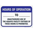 thumbnail image 1 of Hours Of Operation Sign, Pool Sign,, 1 of 1