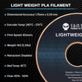 thumbnail image 4 of Filamento para impresora 3D SainSmart LW-PLA, 1,75 mm, 1 kg, blanco, 4 of 8