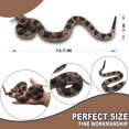 thumbnail image 2 of Serpiente de cascabel de goma con forma de serpiente falsa, realista, tamaño real, 2 of 7
