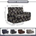 thumbnail image 3 of Xoenoiee Daisy Flower Print Waterproof Recliner Loveseat Cover, 6 Pieces Stretch Recliner Sofa Slipcovers Washable Couch Cover Furniture Covers for Pets, Dogs, Kids, 3 of 6