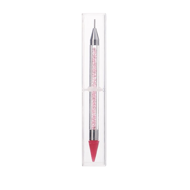 Bolígrafo de silicona de doble punta con cabezal suave para pintar y dibujar puntos en las uñas, herramienta para manicura