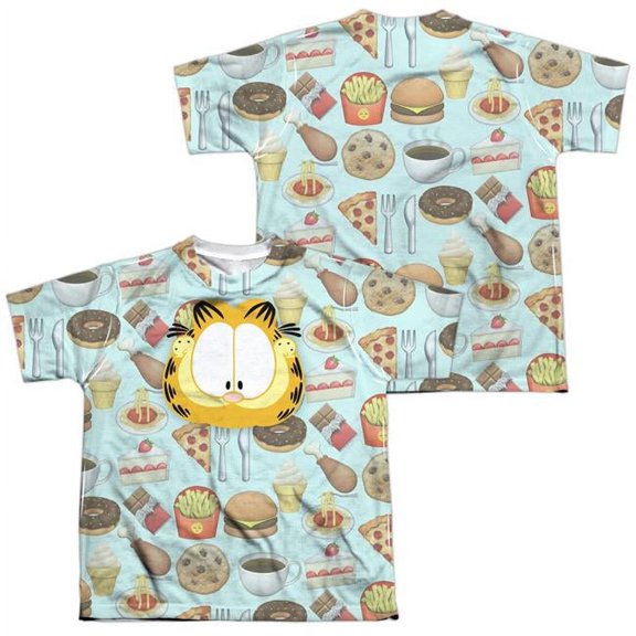 Garfield Men's  Cat Food Sublimation T-shirt White