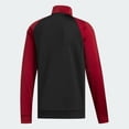 thumbnail image 2 of Adidas Essentials Men's 3-Stripes Track Jacket Black/Red FI8176, 2 of 8