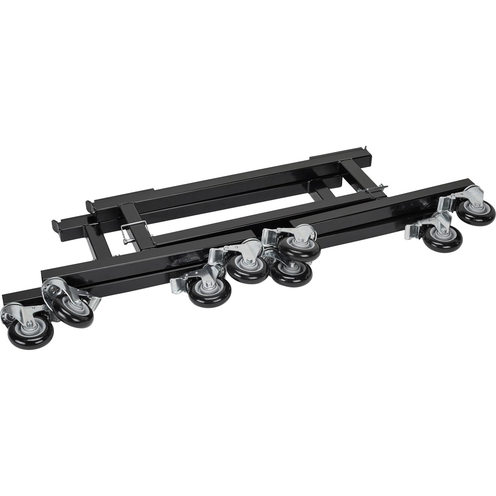 Speedway Motors Adjustable Sprint/Midget Car Chassis Stands: Portable, Sturdy, Locking Rubber Casters, Non-Slip Rubber Mounts, Adjustable Height (16-20 Inches), Sold in Pairs