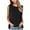 Black, variant on Women's Tank Top Camisole Sleeveless O Neck Sunflower Print T Undershirt