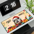 thumbnail image 3 of Merry Christmas Santa Alaskan Malamute Scarf Twinkling Lights Xmas Holiday Desk Mat Full Keyboard Mouse Pad Alaska Mal Dog Lovers Gifts Large Mousepad - 00022, 3 of 5