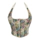 thumbnail image 2 of Faja moldeadora de cintura para mujer, con lazo en el cuello, estampado floral, espalda con cordones, corsé, faja moldeadora de cintura de poliéster para mujer, 2 of 9