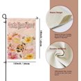 thumbnail image 4 of Watercolor Fall Bee Garden Flag 12x18 Inch Double Sided Outdoor House Flag with Floral Leaves Pattern for Front or Back Yard Lawn, 4 of 6