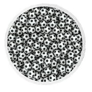 ABPHQTO Soccer Balls Round Beach Blanket with Tassels Beach Throw Towel Yoga Mat Picnic Blanket