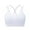 White, variant on Sngxgn Women's Bralette Cotton Bra Top Gym Activewear Bra(Blue,M)