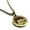 Gold, variant on Stainless Steel Pisces Zodiac (Two Fishes) Round Medallion Pendant Necklace