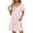 Pink, variant on GaThRRgYP Summer Short Sleeve Dress,Women's Fashion Summer Print Short-sleeved V-neck Casual Dress Gold S