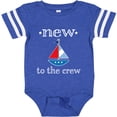 thumbnail image 3 of Inktastic Baby Boy New to the Crew Sailboat Boys or Girls Baby Bodysuit, 3 of 5