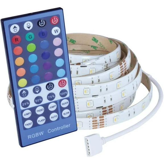 Good Earth Lighting LED Color Changing Tape Light with Remote - Cuttable, Joinable - 12 ft