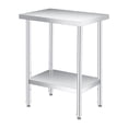 thumbnail image 1 of Bingirl Table de Préparation en Acier Inoxydable 18 x 24 Pouces avec Tablette Inférieure Réglable Table Commerciale Robuste avec Tablette Inférieure Réglable pour Usage Extérieur Restaurants Hôtels Fonctionne, 1 of 6