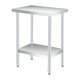 thumbnail image 1 of Qinaqin 18 x 24 Inches Stainless Steel Prep Mesa con Ajustable Undershelf Commercial Resistente para Outdoor Use en Restaurants cm de Alturaotels y Anchoorkplaces, 1 of 6