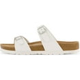 thumbnail image 2 of Women's Cushionaire Liam Cork footbed Sandal with +Comfort, White 7.5, 2 of 5