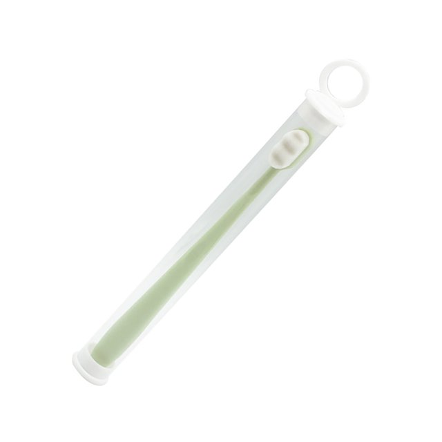 Vogacara Cepillo de flexible con agarre de caja Suministros para el cuidado Mango ergonómico Herramienta de limpieza oral para el hogar de cuidado de los oídos Verde/Forma de onda/Caja Vogacara CE012357-06B