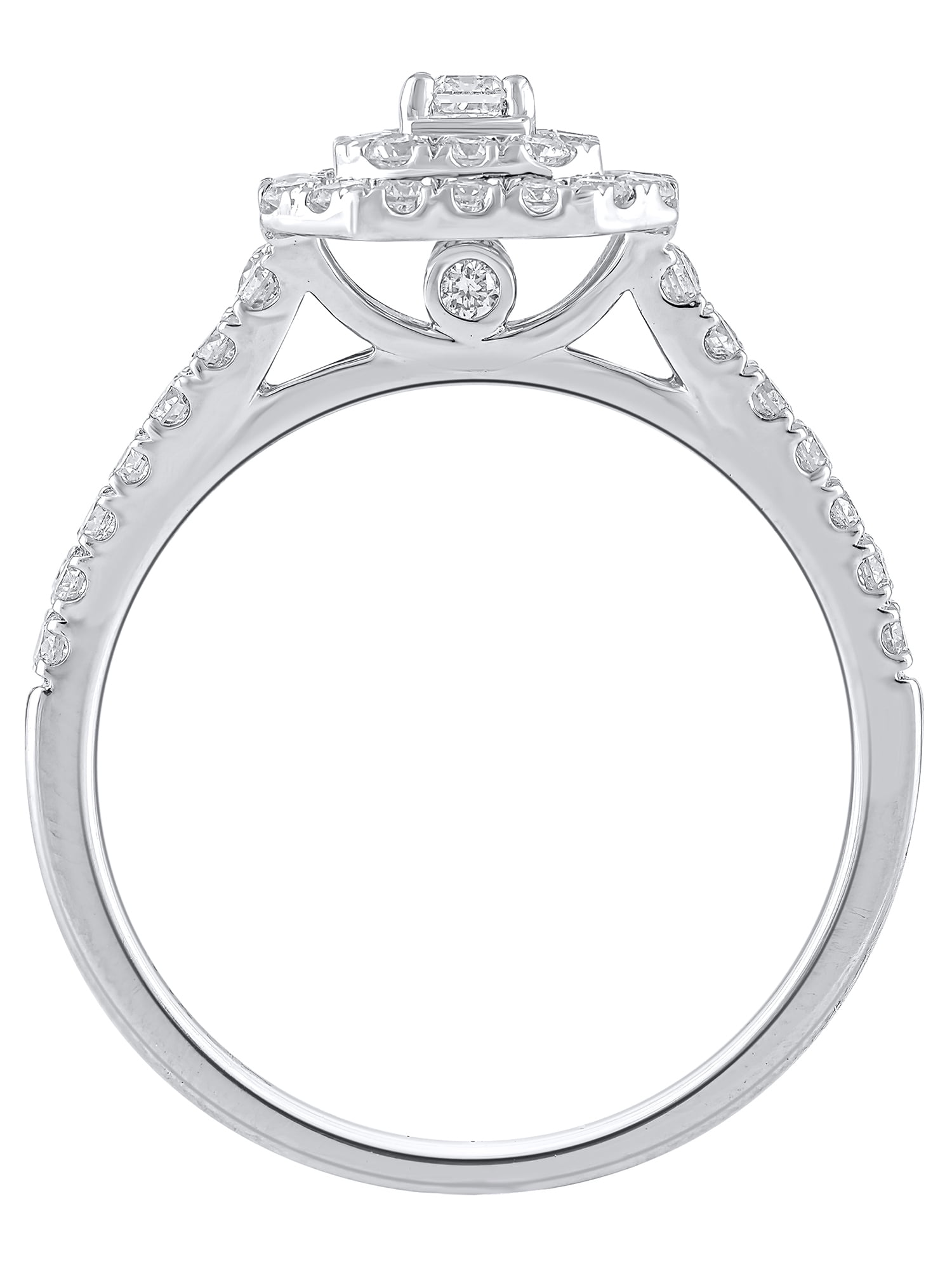 1 Carat T.W. (SI Clarity, H-I Color) Brilliance Fine Jewelry Lab Grown Diamond Engagement Ring in Sterling Silver, Size 6