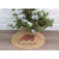 thumbnail image 2 of MERRY CHRISTMAS Red Pickup Truck Burlap Christmas Tree Skirt - 16" Diameter, 2 of 4