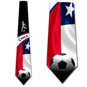 Soccer Ties Mens Chile Tie Sports Necktie by Three Rooker