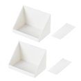 thumbnail image 2 of Opvise Large Tilt Opening Adhesive Wall Mount Plastic Storage Rack - Space-Saving Organizer for Home, Kitchen, Bathroom, Cabinet (11cm x 8cm x 8cm), 2 of 8